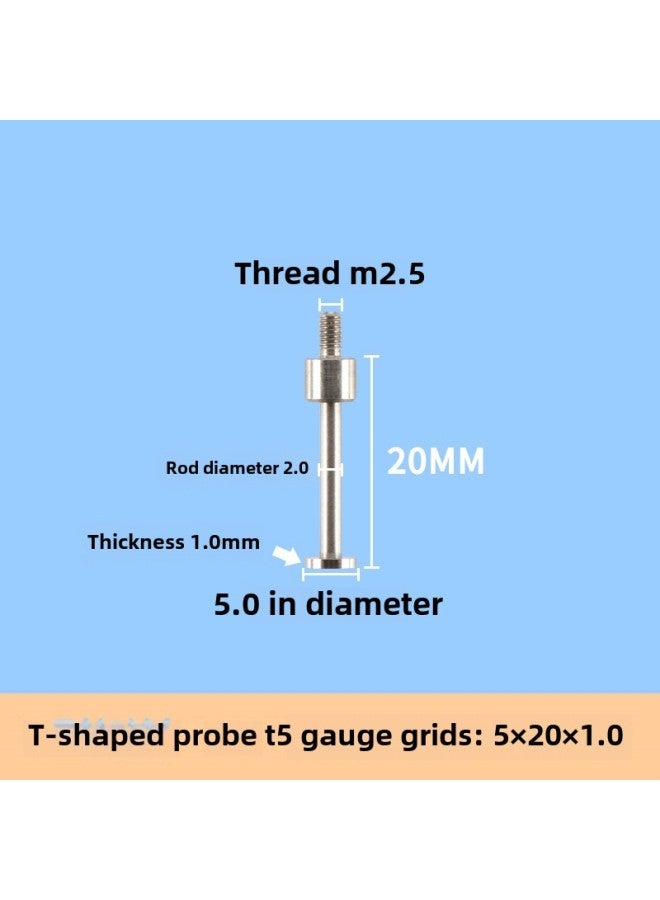 # Dial Indicator Needle Flat Tip Measuring Special-shaped Gauge Needle Curved Gauge Measuring Table. Thousands Of Minutes Meter High-Color:Sky Blue  - Image 1