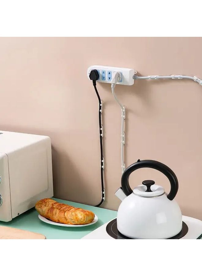 10pcs Self Adhesive No Drill Wire Fixer Clips Damage Free Installation - Image 2