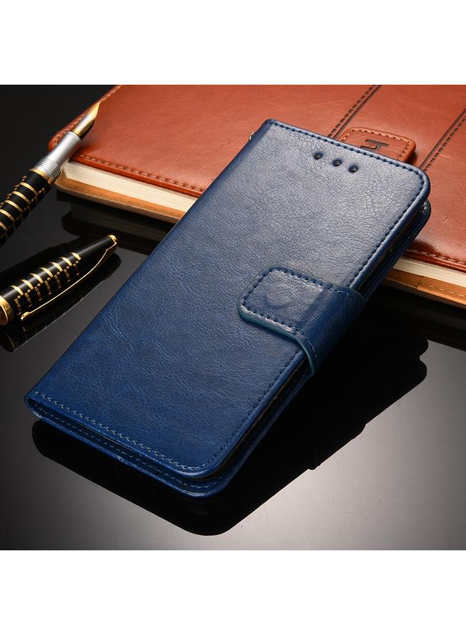 اس-توب جراب هاتف OPPO Realme C21 مصنوع من الجلد بنسيج كريستالي - Image 1