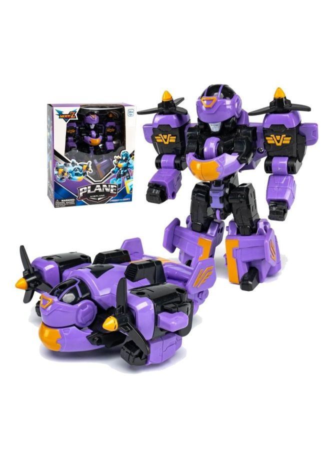 Children's Transforming Robot King Kong Mecha Super Variable Ares Tank Aircraft Model Cartoon Toy Educational Boy-Color:No.9-Fast Fighter -Huang  - Image 2