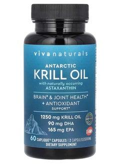 Viva Naturals, Arctic Krill Oil with Astaxanthin, 60 Capsules Caplique