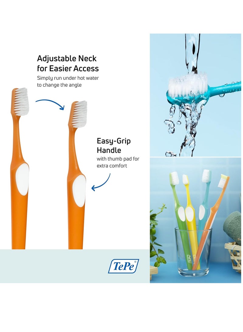 تيبي فرشاة أسنان سوبريم كومباكت ذات شعيرات ناعمة ورأس فرشاة مدبب للعناية بالأسنان الحساسة واللثة - Image 3