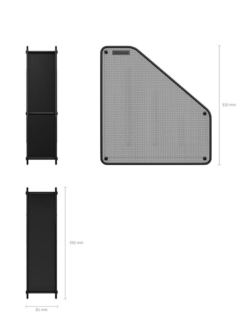 ErichKrause Vertical Paper Holder Magazine Holder Black - Image 3