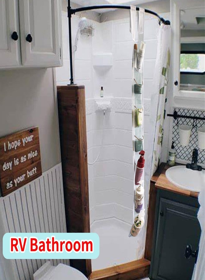 TSBSHum Mesh Shower Caddy Hanging,Hanging Organizer with 7 Pockets,Made of Premium Polyester,as a Hanging Mesh Organizer for the Bathroom of Your Home, Camper, RV, Or Cruise(2Pack) - Image 4