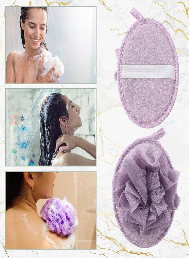 LemonRoad 6 Pcs Bath Shower Pouf Sponge Loofahs 2 in 1 Bath Loofah with Soap Pocket Sponge Drawstring, Exfoliating Mesh Shower Puff Ball for Body Scrubber Wash Cleansing and Smooth Skin - Image 2