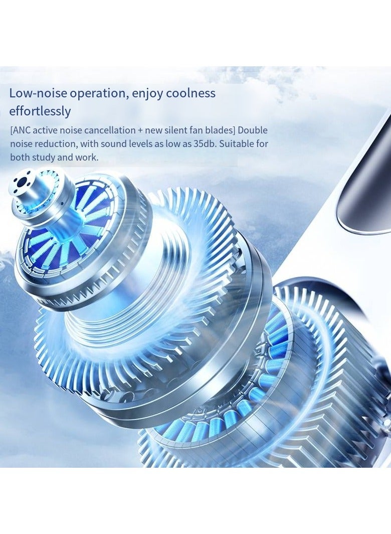 general Semiconductor Neck AC Fan - 5s Ice-Cooling Wearable Fan, USB-C Rechargeable for Desert Hiking &Prayer - Image 2