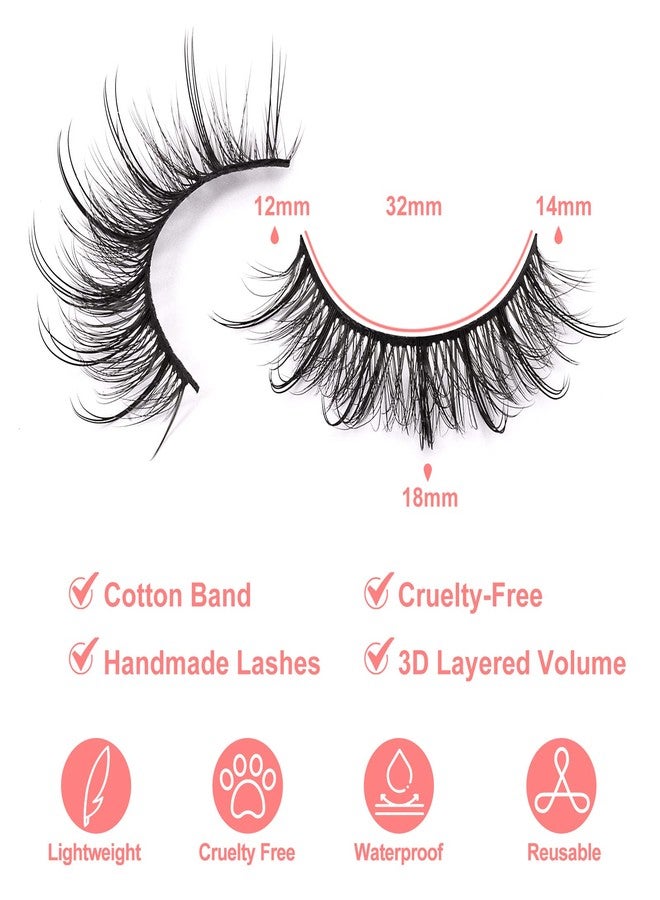 DYSILK Fluffy Lashes Mink Eyelashes - Mink Lashes Fluffy 7 Pairs 8D Faux Mink Eyelashes Wispy Fluffy Natural Look False Eyelashes Long Lashes Pack Mink Lashes Soft Reusable Eye Lashes | Slay 18mm - Image 4