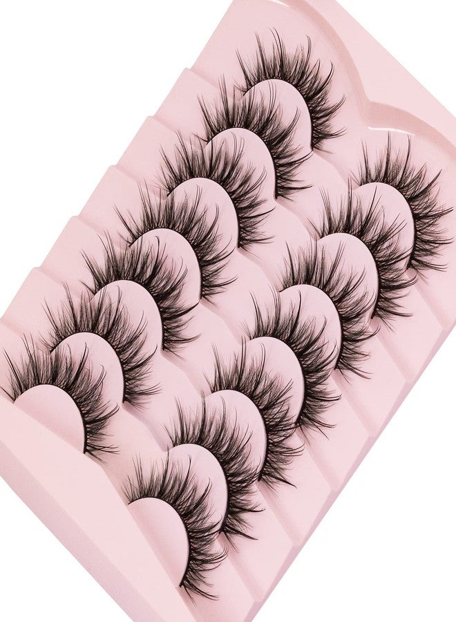 DYSILK Fluffy Lashes Mink Eyelashes - Mink Lashes Fluffy 7 Pairs 8D Faux Mink Eyelashes Wispy Fluffy Natural Look False Eyelashes Long Lashes Pack Mink Lashes Soft Reusable Eye Lashes | Slay 18mm - Image 5