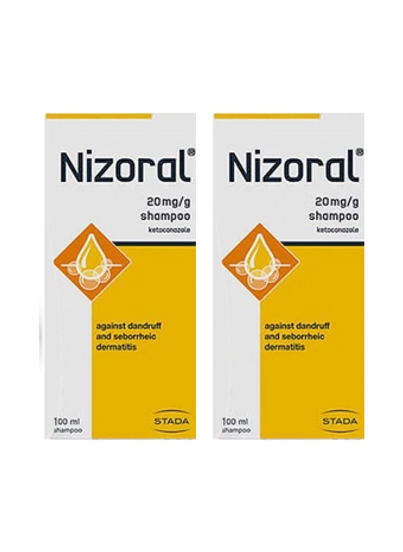 Nizoral Shampoo Against dandruff and seborrhoeic dermatitis 100ml (2 Pieces)  - Image 2