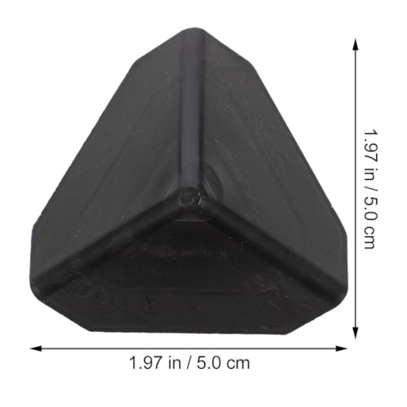 Plastic Corner Guards 50x50x50 Mm Black Durable Pp And Pe Plastic Construction - Three-Sided Wraparound Design Furniture Edge Protectors For Moving Shipping Storage - Image 2
