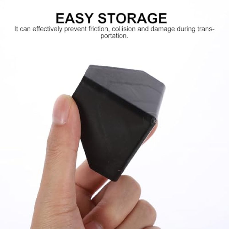 Plastic Corner Guards 50x50x50 Mm Black Durable Pp And Pe Plastic Construction - Three-Sided Wraparound Design Furniture Edge Protectors For Moving Shipping Storage - Image 4