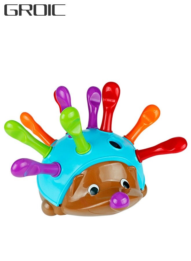 GROIC Spike The Fine Motor Hedgehog - 14 Pieces, Toddler Learning Toys, Color and Mathematical Cognition Toys, Educational Toys for Toddlers, Montessori Toys - Image 1