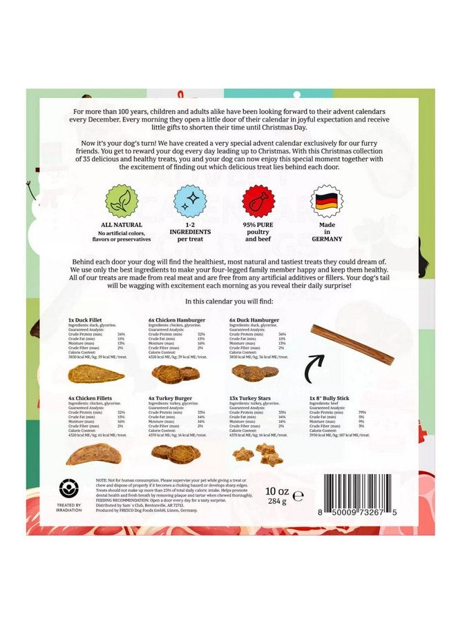 Advent Calendar for Dogs with 35 All-Natural Treats - Image 3