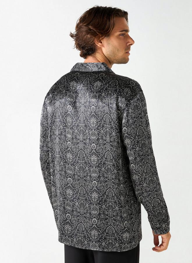 ايكونيك قميص بطبعات وأكمام طويلة من أيكونيك - Image 3