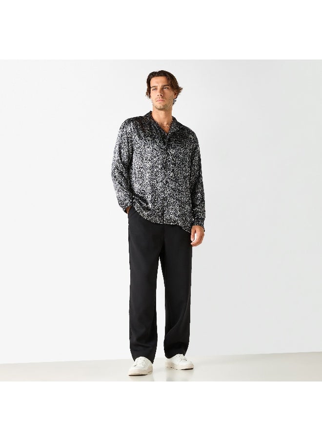 Iconic Iconic All-Over Print Shirt with Long Sleeves  - Image 1