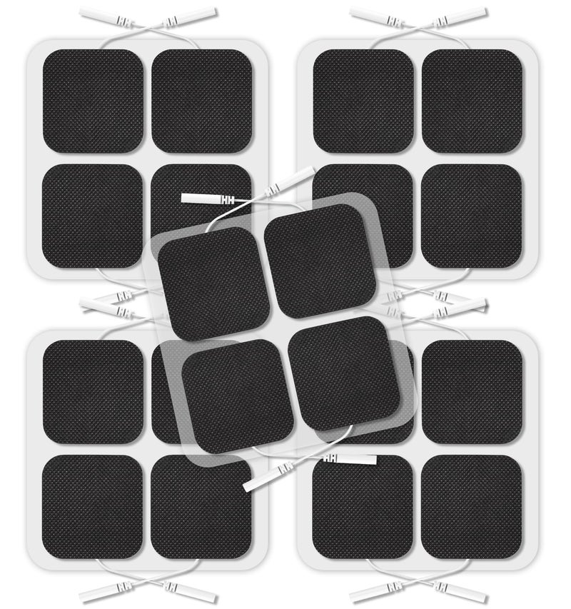 TENS Unit Replacement Pads 2x220 Pcs Reusable SelfAdhesive TENS Unit Electrodes Pads NURSAL Latex Free TENS Pads Replacement Compatible with AUVON TENS 7000 Muscle Stimultaion Machine Black