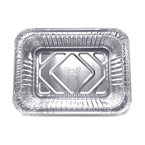 Fig & Leaf (120 Pack) Premium 1.5-LB Takeout Pans with Lids l Medium 7" x 5" x 2" l Heavy Duty Disposable Aluminum Foil for Catering Party Meal Prep Freezer Drip Pans BBQ Potluck Holidays - Image 3