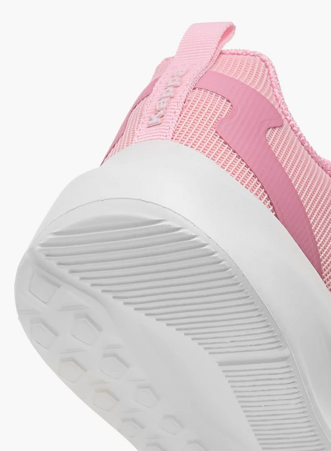 Kappa Girls' Logo Applique Sports Shoes with Hook and Loop Closure