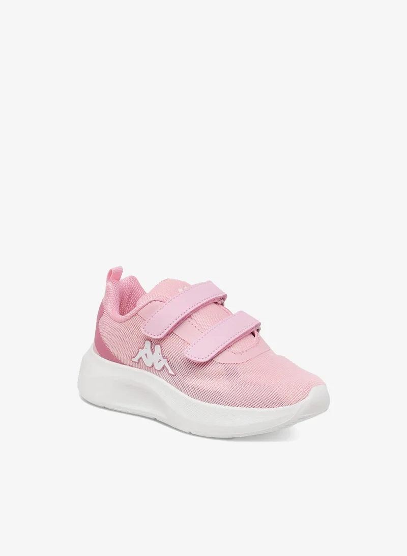 Kappa Girls' Logo Applique Sports Shoes with Hook and Loop Closure