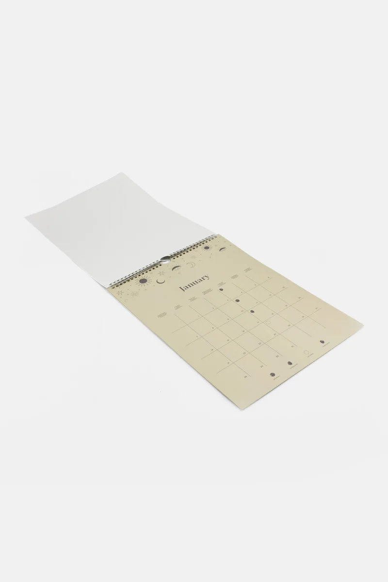 Muy Mucho 2024 Lunar Calendar, Beige Combo
