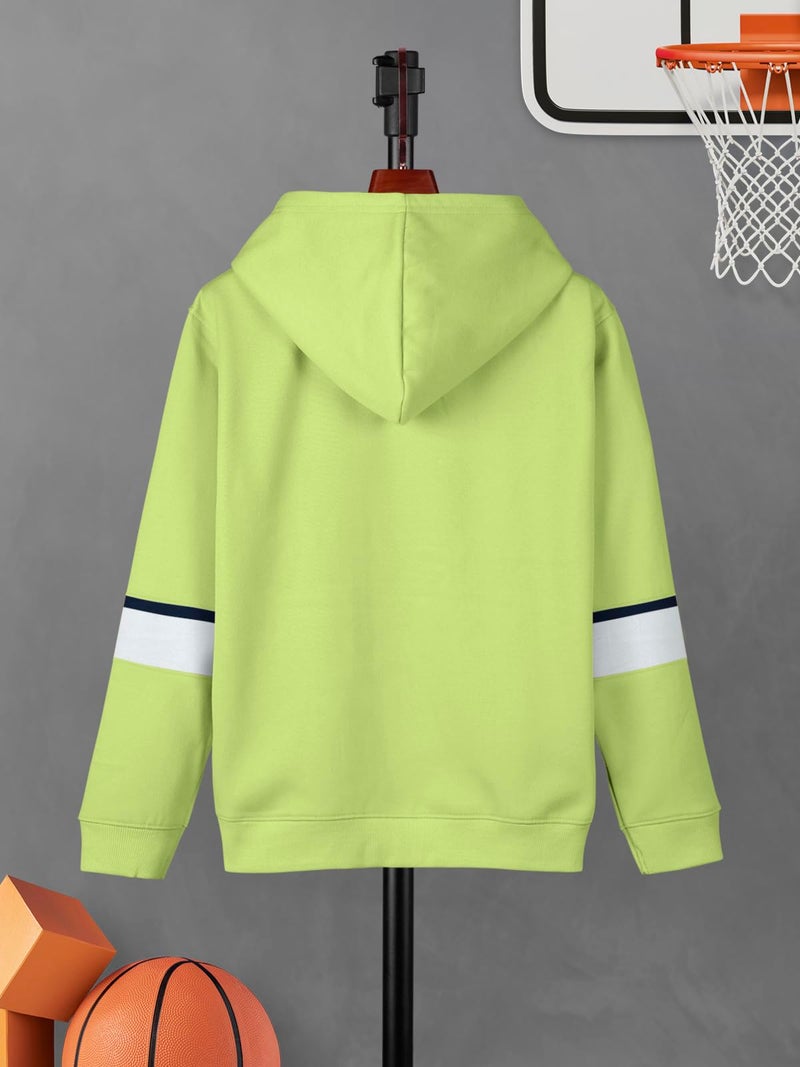 HELLCAT Printed Cotton Blend Hoodie Sweatshirt For Boys - Pack Of 2 Green/Navy Blue 15-16 Years - Regular - Image 5