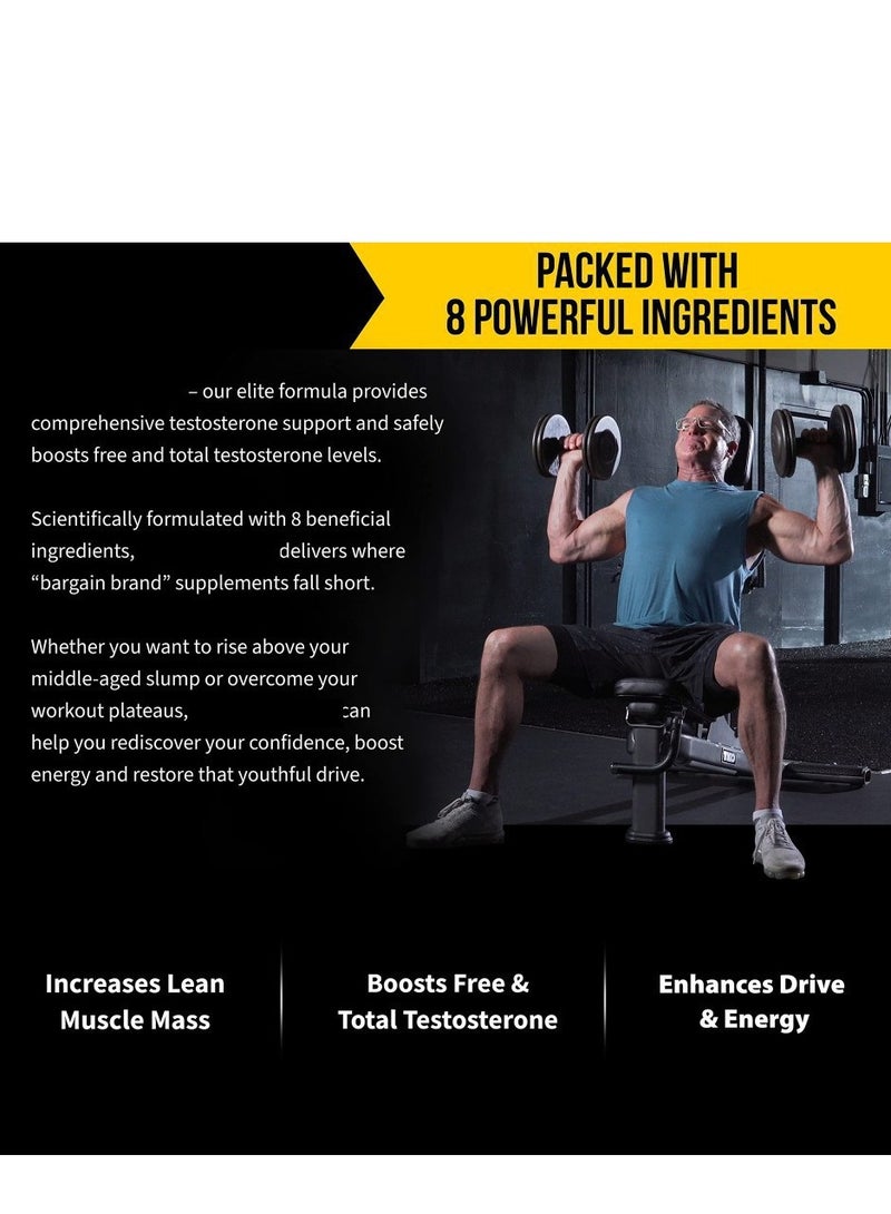 Nugenix Total-T, Free and Total Testosterone Booster Supplement for Men, 90 Capsules - Image 2