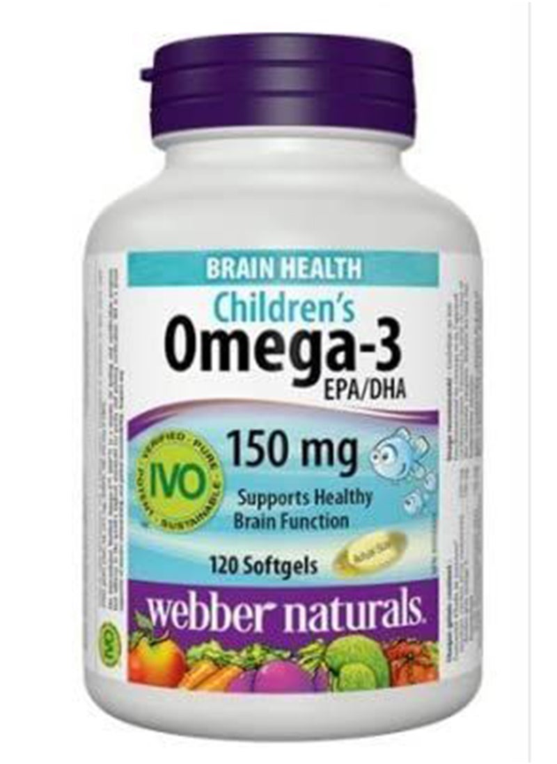 Webber naturals Webber Naturals Omega-3 Kids Softgels 120S 