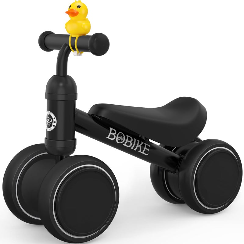 Bobike Baby Balance Bike Toys for 1236 Months Kids Toy Boy Girls Gifts Toddler Best First Birthday Gift Children Walker No Pedal Infant 4 Wheels Bicycle Black - Image 2