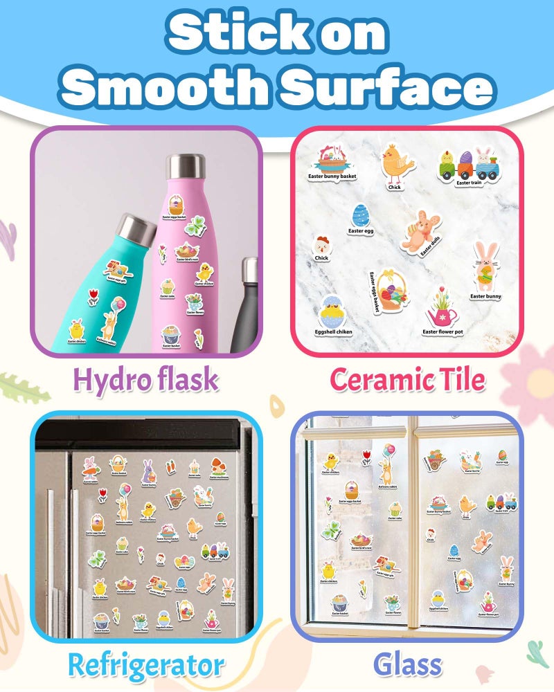 Benresive Reusable Sticker Books for Toddlers, Fun Travel Stickers for Kids, Toddler Sticker Book, Crafts Activities for Toddlers, 3 and Up Easter Basket Stuffers Birthday Gifts - Easter - Image 4