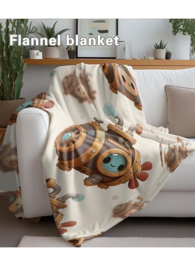 general Baby and children's cartoon flannel thin blanket (warm and comfortable, suitable for sleep, game use) 70cm*100cm - Image 3