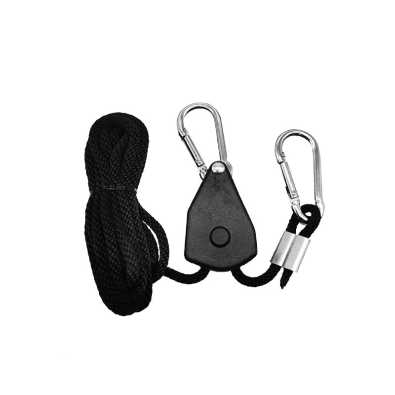 Camping Pulley 4 Inch - Upgraded Metal Wheel Max Load 68-75kg Adjustable Rope Buckle for Outdoor Camping, Light Lifting, Tent Guylines - Image 4
