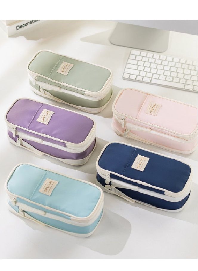 Pencil Bag Pen Case One Pieces, Large Capacity Students Stationery Pouch Pencil Holder Desk Organizer with Double Zipper, Portable Pencil Pouch for School Office Supplies. - pzsku/Z11A319B16A3318931F07Z/45/_/1684200566/39162d50-fcd4-4f76-83c1-c1daf8d4706d