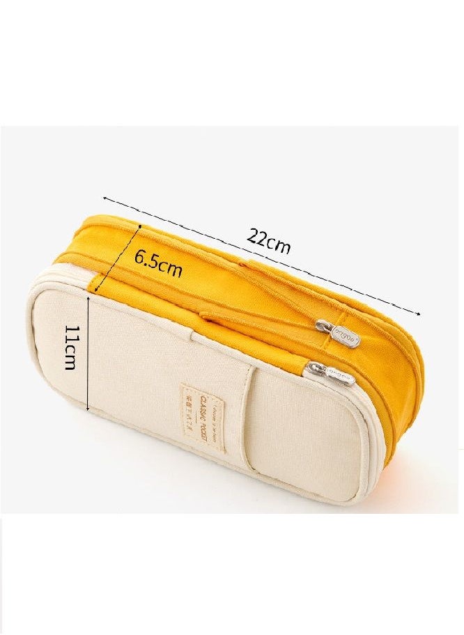 Pencil Bag Pen Case One Pieces, Large Capacity Students Stationery Pouch Pencil Holder Desk Organizer with Double Zipper, Portable Pencil Pouch for School Office Supplies. - pzsku/Z11A319B16A3318931F07Z/45/_/1684200567/2aa065ad-50f7-40cd-aaa0-dfe1e762c2ee