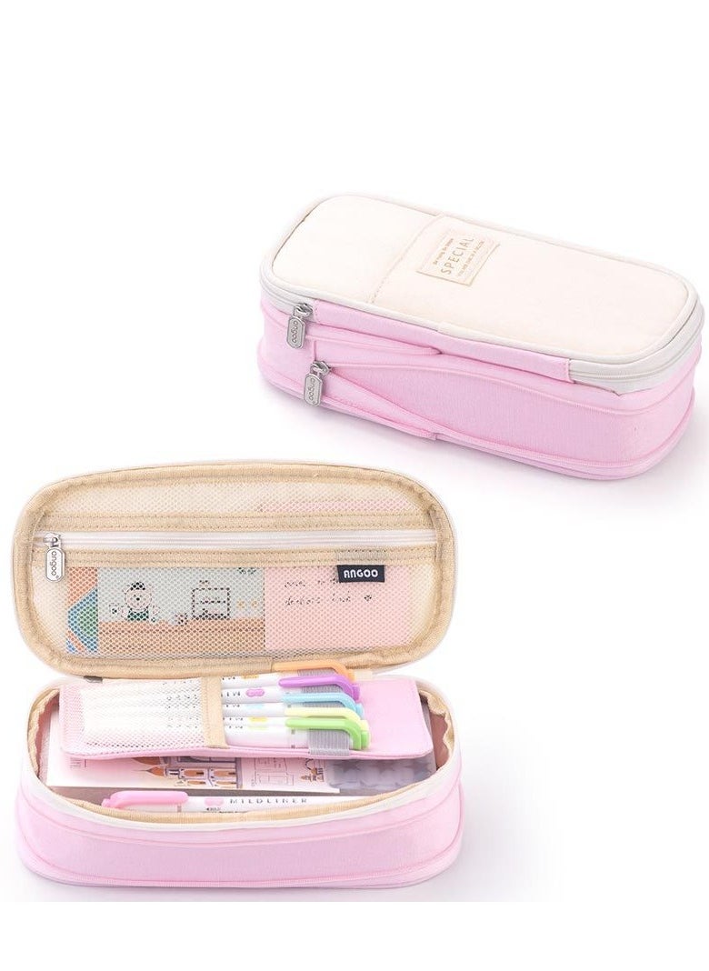 Pencil Bag Pen Case One Pieces, Large Capacity Students Stationery Pouch Pencil Holder Desk Organizer with Double Zipper, Portable Pencil Pouch for School Office Supplies. - pzsku/Z11A319B16A3318931F07Z/45/_/1724150924/dad4338a-44e1-46c8-8168-01920fe945a5