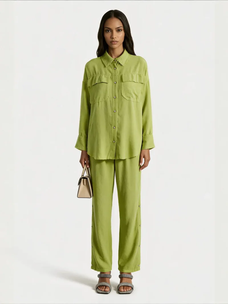 جينيفر Linen Cotton Suit Set