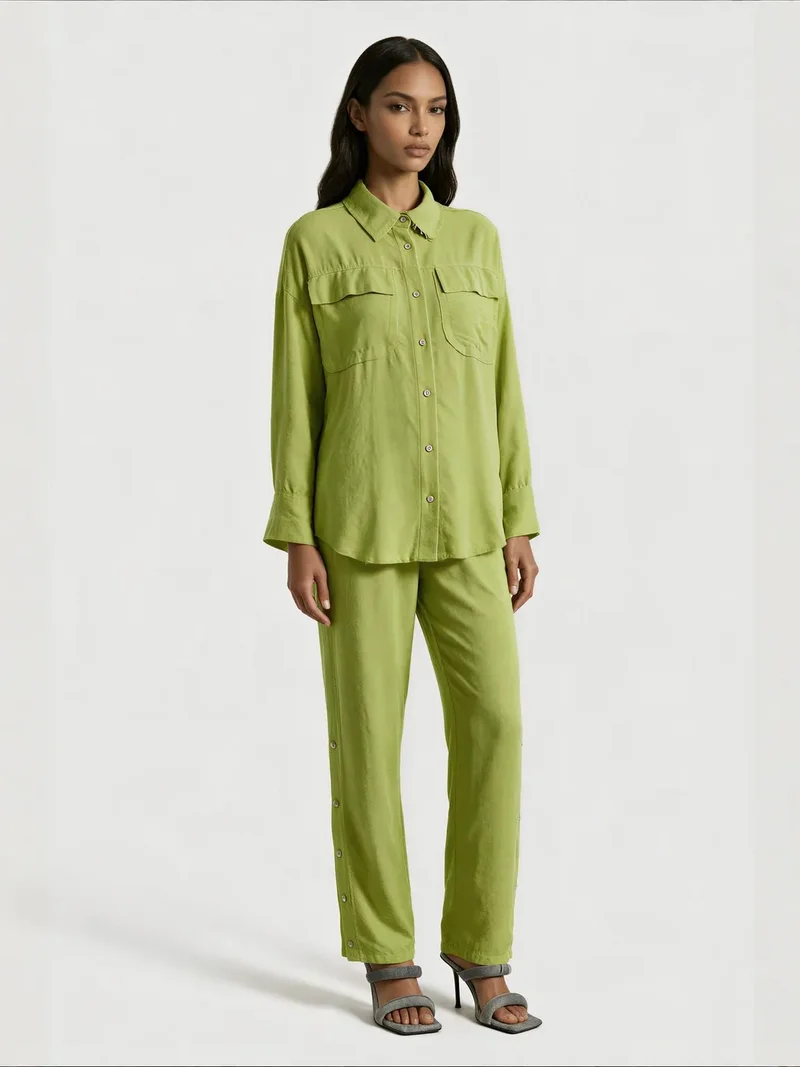 جينيفر Linen Cotton Suit Set