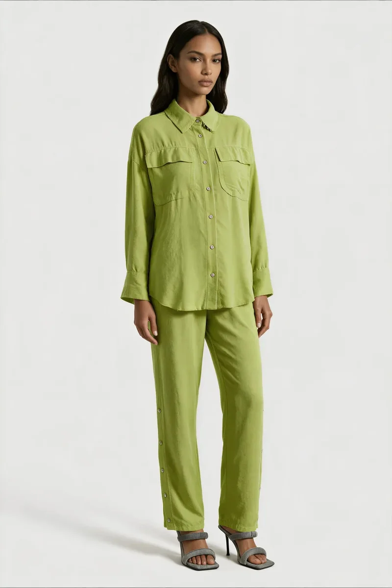 جينيفر Linen Cotton Suit Set