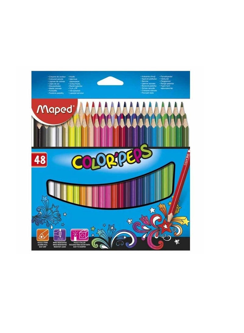 48-Piece ColorPeps set Multicolour