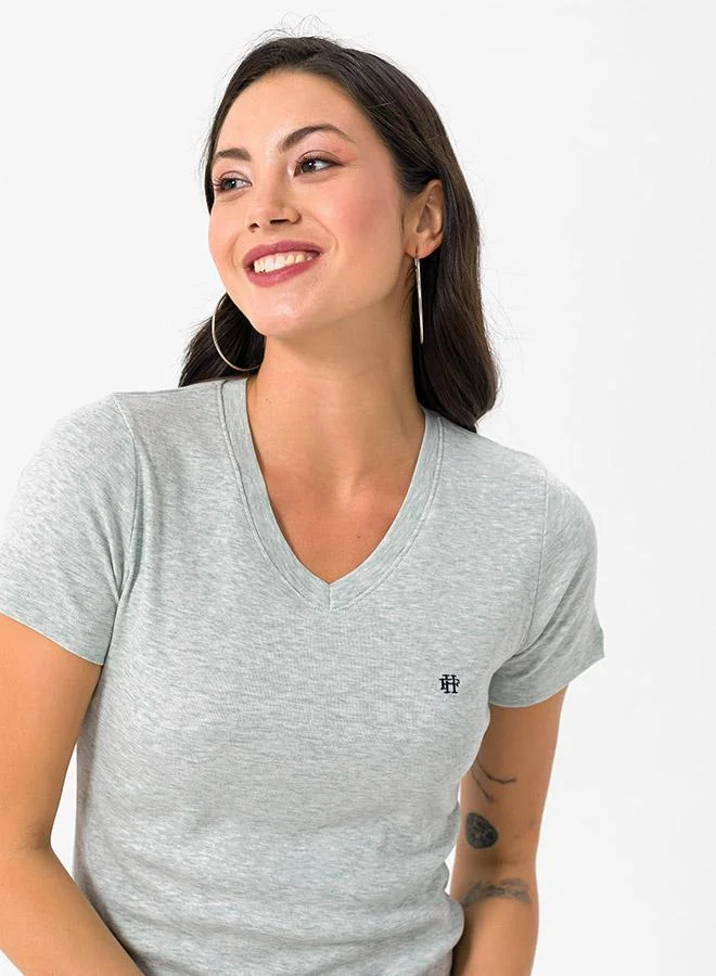 FELIX HARDY green V neck Tshirt for Women | Best Price UAE