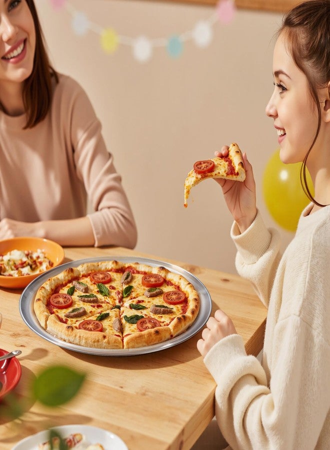 NRAMOOS 16 inch Stainless Steel Pizza Pan, Large Round Pizza Pan Tray Easy Clean Tray for Oven - Image 2