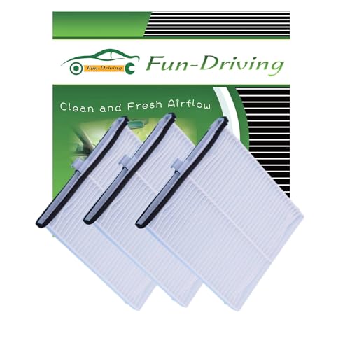 FUN-DRIVING 3 Pack White FD811 Cabin air filter for Mazda 3,6,CX-5, Replacement for CF11811,KD45-61-J6X - Image 1
