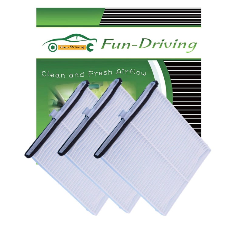FUN-DRIVING 3 Pack White FD811 Cabin air filter for Mazda 3,6,CX-5, Replacement for CF11811,KD45-61-J6X - Image 5