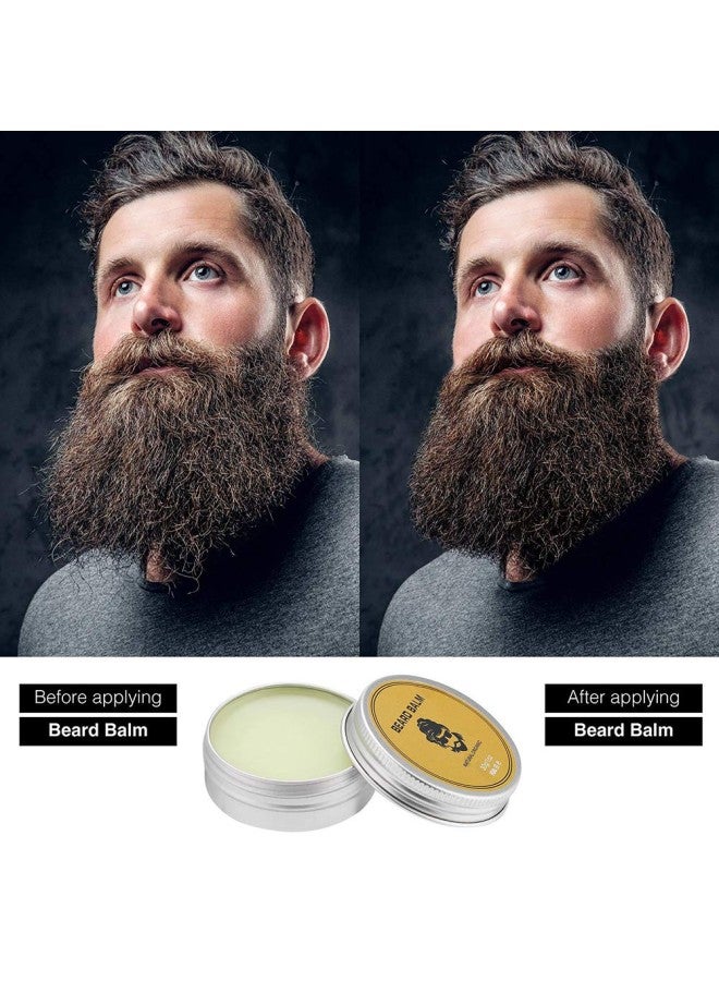 كلاراكو مجموعة فرشاة اللحية وماكينة قصها للرجال، صندوق هدايا للعناية باللحية مع زيوت اللحية، وزبدة البلسم، ومقص الحلاقة، وفرشاة الشارب وتشكيله وتقليمه، ومجموعات أدوات الحلاقة للذقن الجافة أو الرطبة - Image 4