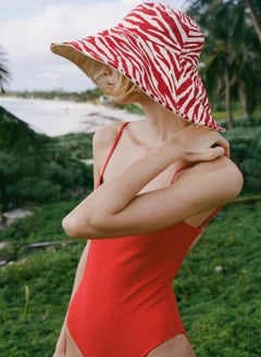 MANGO Reversible Zebra Bucket Hat  - Image 5