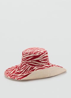 MANGO Reversible Zebra Bucket Hat  - Image 3