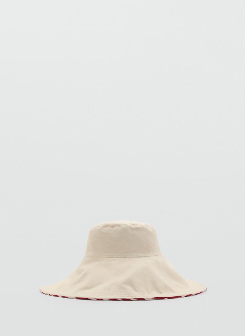 MANGO - Reversible Zebra Bucket Hat - Image 1
