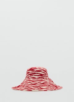 MANGO Reversible Zebra Bucket Hat  - Image 1