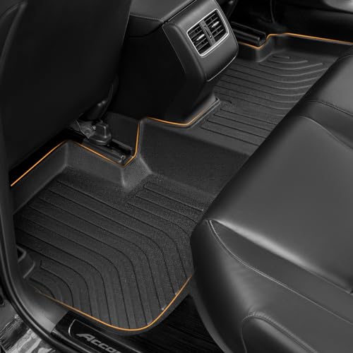 DrCarNow for Honda Accord Floor Mats & Cargo Liners 2022 2021 2020 2019 2018(Including Hybrid), Custom Fit Accord Cargo Mats 2018-2022 TPE All Weather Rubber Car Mats for Honda Accord Accessories-4pcs - Image 4