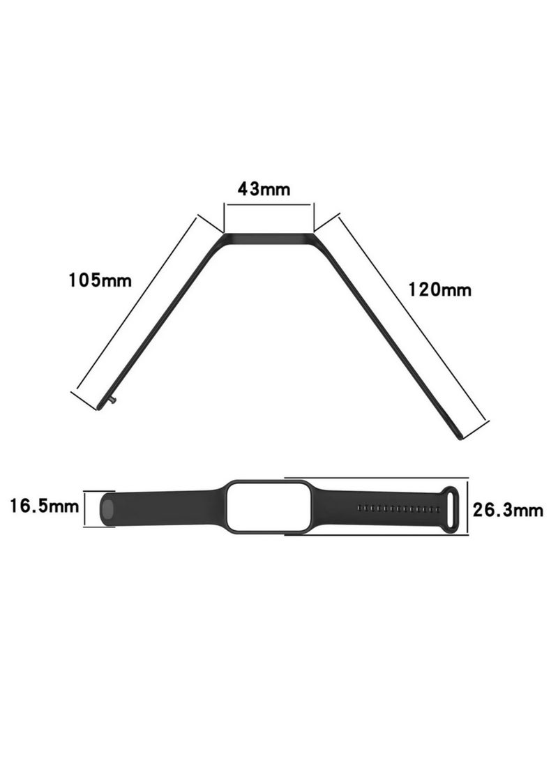 1PCS Strap for Xiaomi Smart Band 8 Active Bracelet Accessories Silicone Wristband watchband correa MiBand 8 active strap  - Image 3