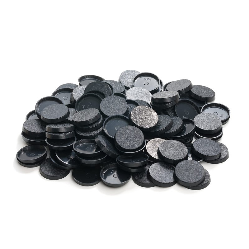 EasyPegs 25mm Textured Plastic Round Bases or 098inch Wargames Table Top Games 120 Count - Image 3